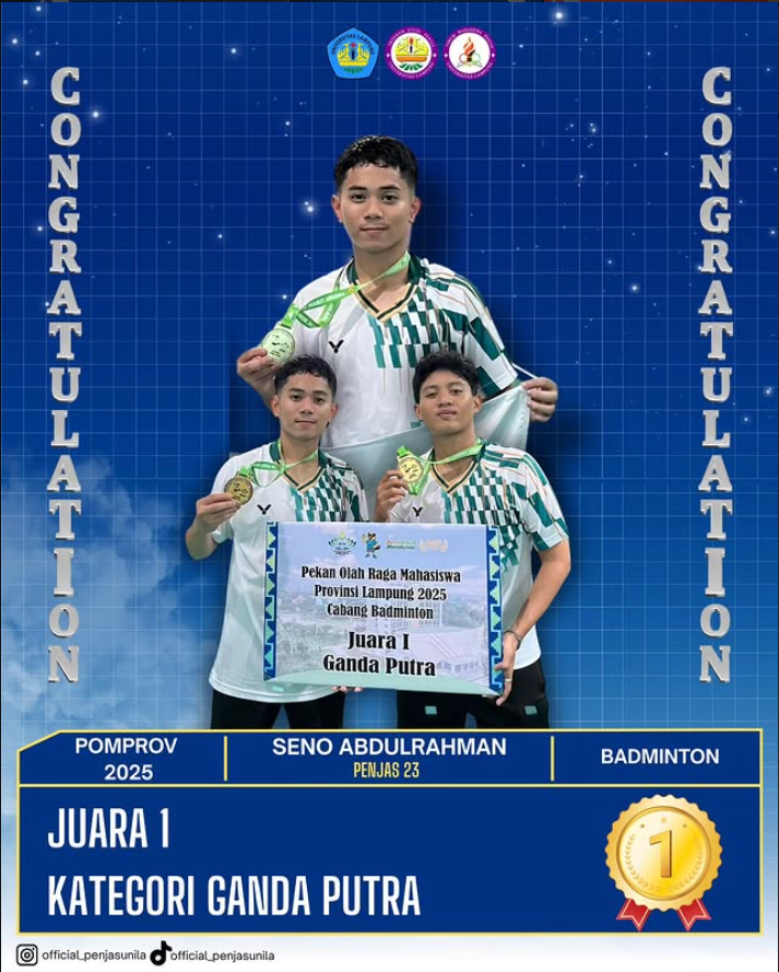 Pomprov badminton kategori ganda putra